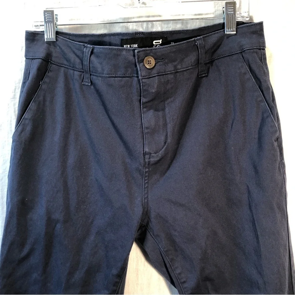 NWOT RSQ Mens New York slim straight chino pant in washed navy stretch 32x30 - Picture 3 of 8